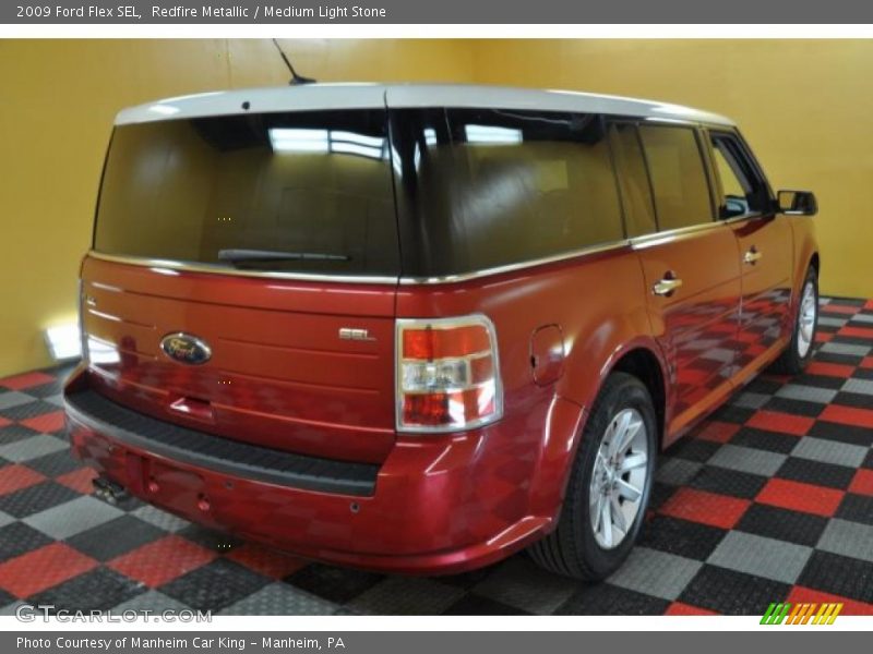 Redfire Metallic / Medium Light Stone 2009 Ford Flex SEL