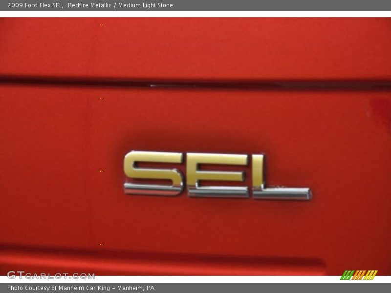 Redfire Metallic / Medium Light Stone 2009 Ford Flex SEL