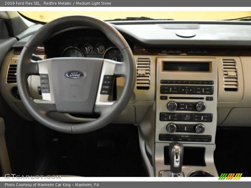 Redfire Metallic / Medium Light Stone 2009 Ford Flex SEL