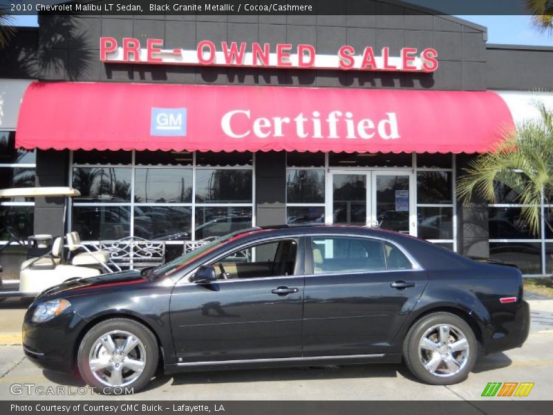 Black Granite Metallic / Cocoa/Cashmere 2010 Chevrolet Malibu LT Sedan
