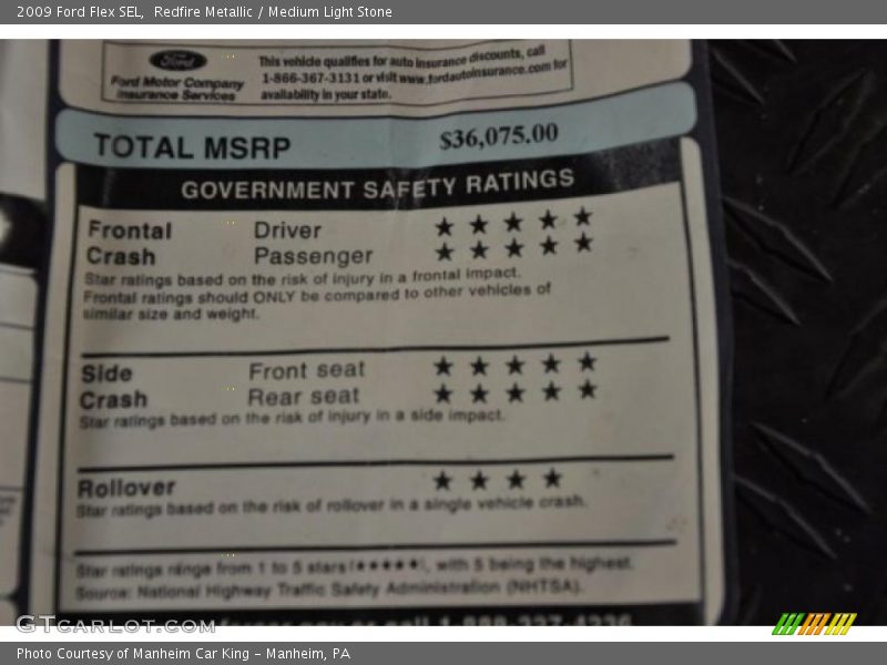 Redfire Metallic / Medium Light Stone 2009 Ford Flex SEL