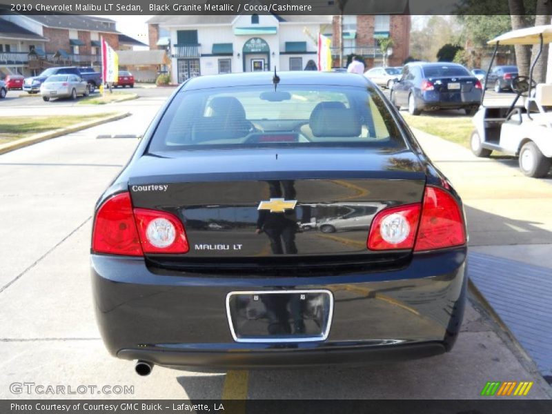Black Granite Metallic / Cocoa/Cashmere 2010 Chevrolet Malibu LT Sedan