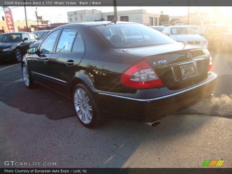 Black / Black 2008 Mercedes-Benz E 350 4Matic Sedan