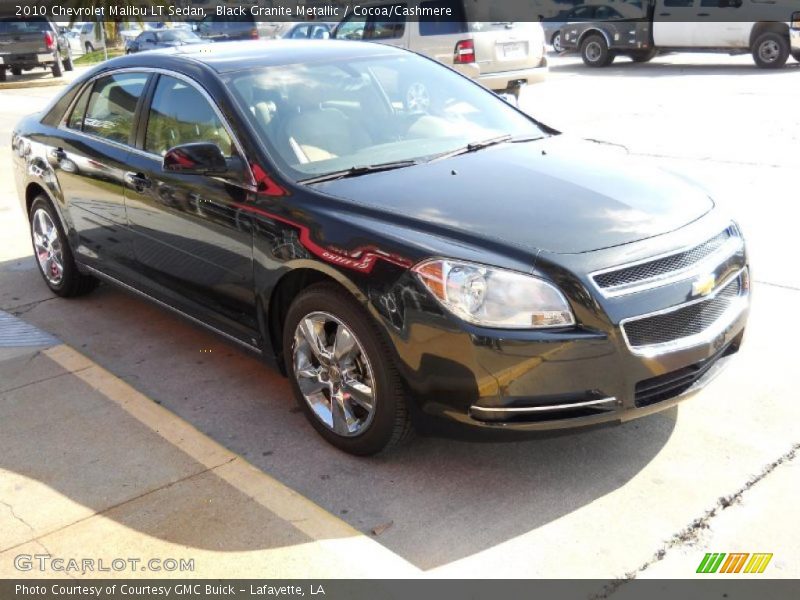 Black Granite Metallic / Cocoa/Cashmere 2010 Chevrolet Malibu LT Sedan