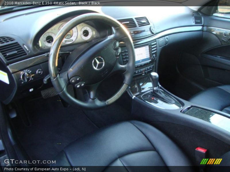 Black / Black 2008 Mercedes-Benz E 350 4Matic Sedan