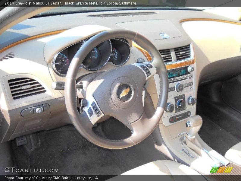 Black Granite Metallic / Cocoa/Cashmere 2010 Chevrolet Malibu LT Sedan