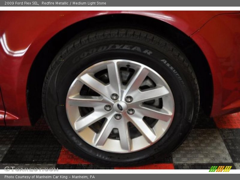 Redfire Metallic / Medium Light Stone 2009 Ford Flex SEL