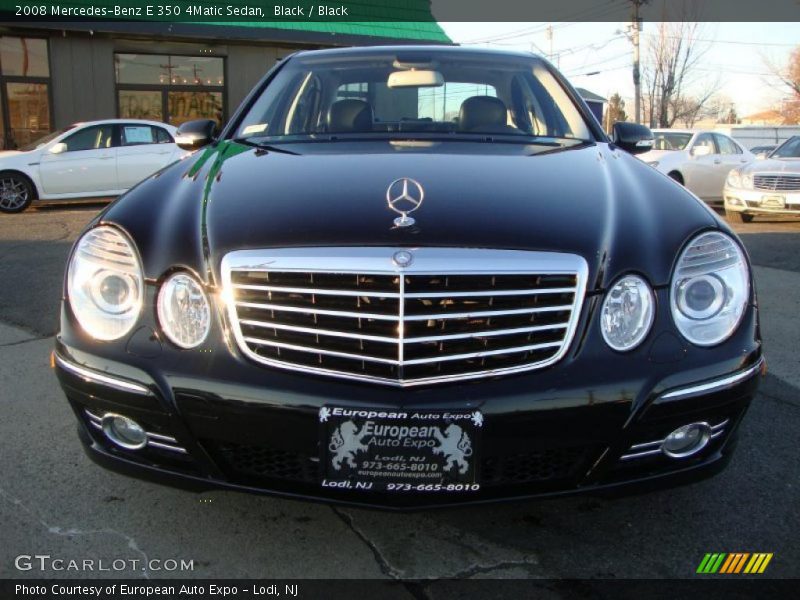 Black / Black 2008 Mercedes-Benz E 350 4Matic Sedan