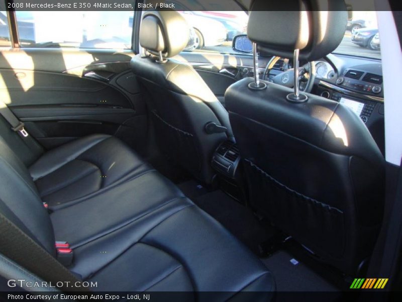 Black / Black 2008 Mercedes-Benz E 350 4Matic Sedan