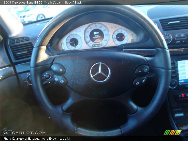 Black / Black 2008 Mercedes-Benz E 350 4Matic Sedan