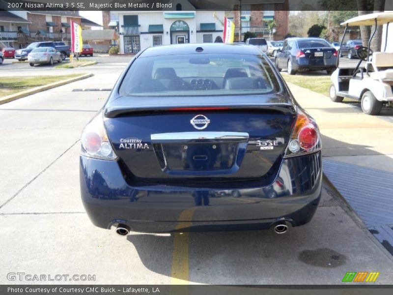 Majestic Blue Metallic / Blond 2007 Nissan Altima 3.5 SE