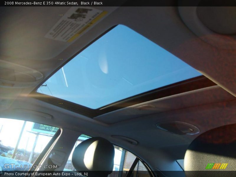 Black / Black 2008 Mercedes-Benz E 350 4Matic Sedan
