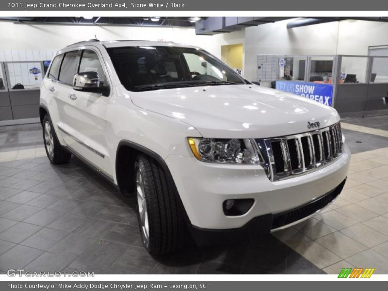 Stone White / Black 2011 Jeep Grand Cherokee Overland 4x4