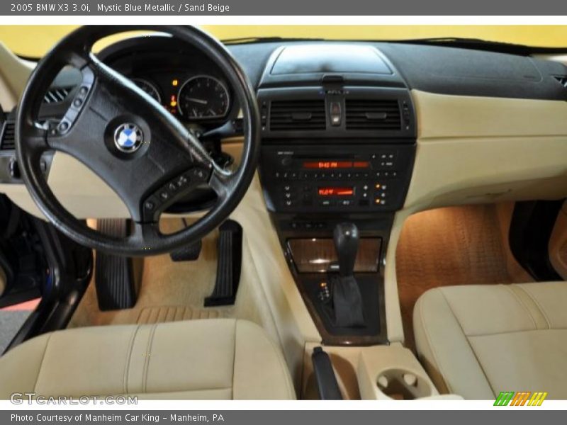Mystic Blue Metallic / Sand Beige 2005 BMW X3 3.0i