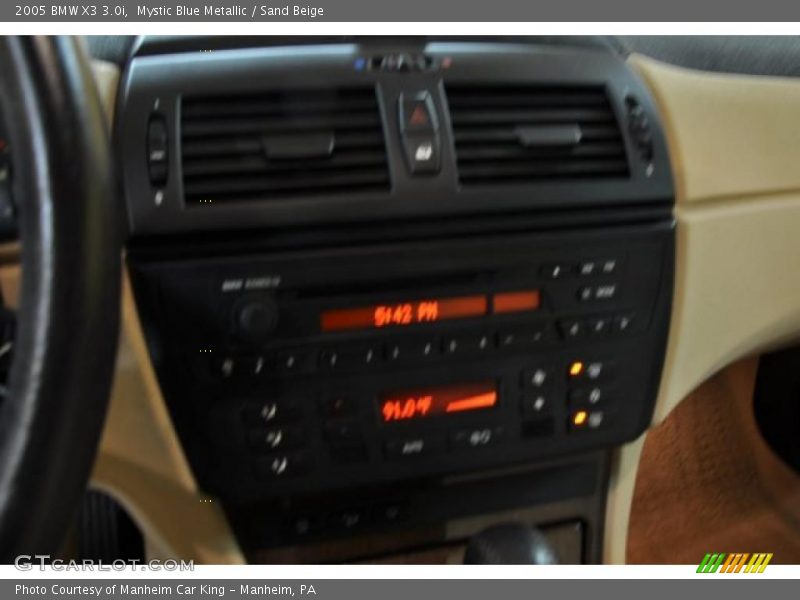Mystic Blue Metallic / Sand Beige 2005 BMW X3 3.0i