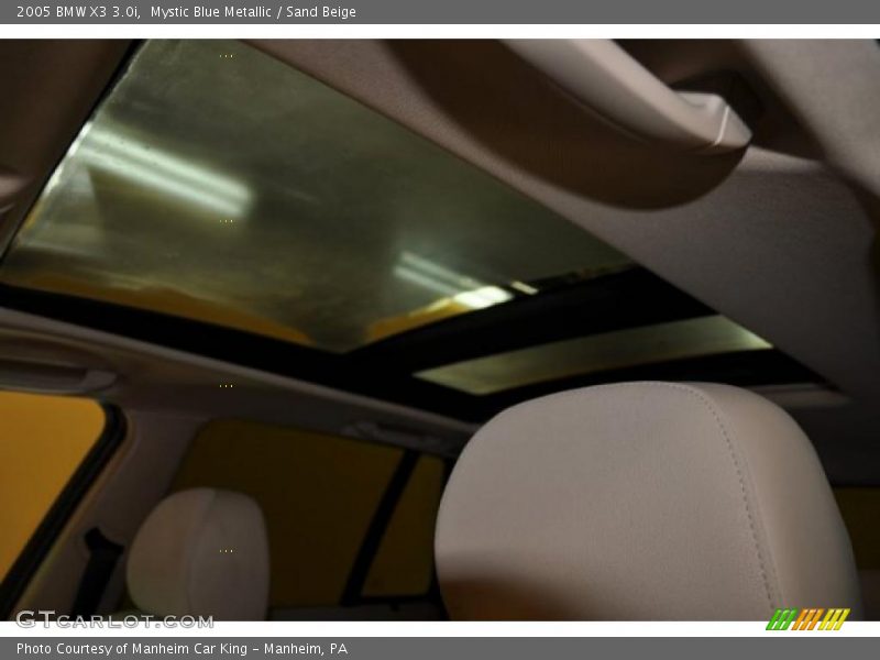 Mystic Blue Metallic / Sand Beige 2005 BMW X3 3.0i