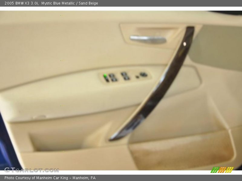 Mystic Blue Metallic / Sand Beige 2005 BMW X3 3.0i