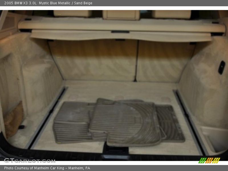 Mystic Blue Metallic / Sand Beige 2005 BMW X3 3.0i