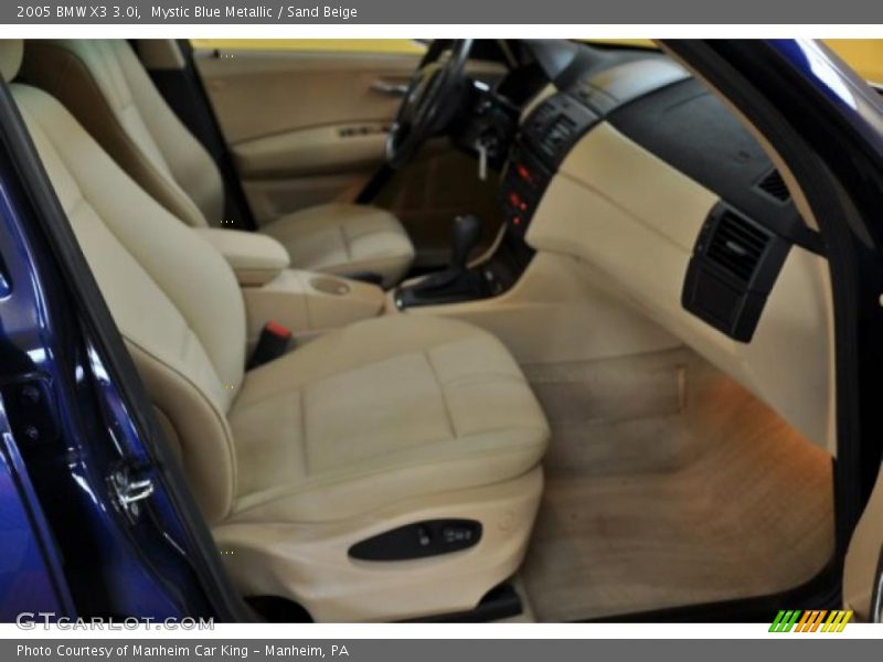 Mystic Blue Metallic / Sand Beige 2005 BMW X3 3.0i