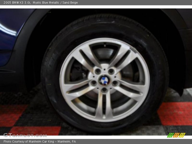 Mystic Blue Metallic / Sand Beige 2005 BMW X3 3.0i