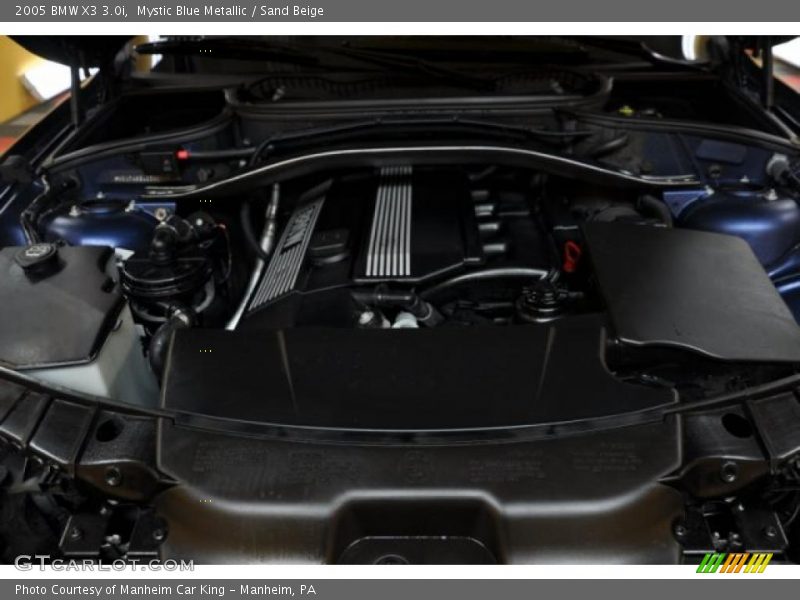 Mystic Blue Metallic / Sand Beige 2005 BMW X3 3.0i