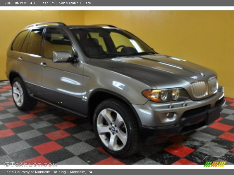 Titanium Silver Metallic / Black 2005 BMW X5 4.4i