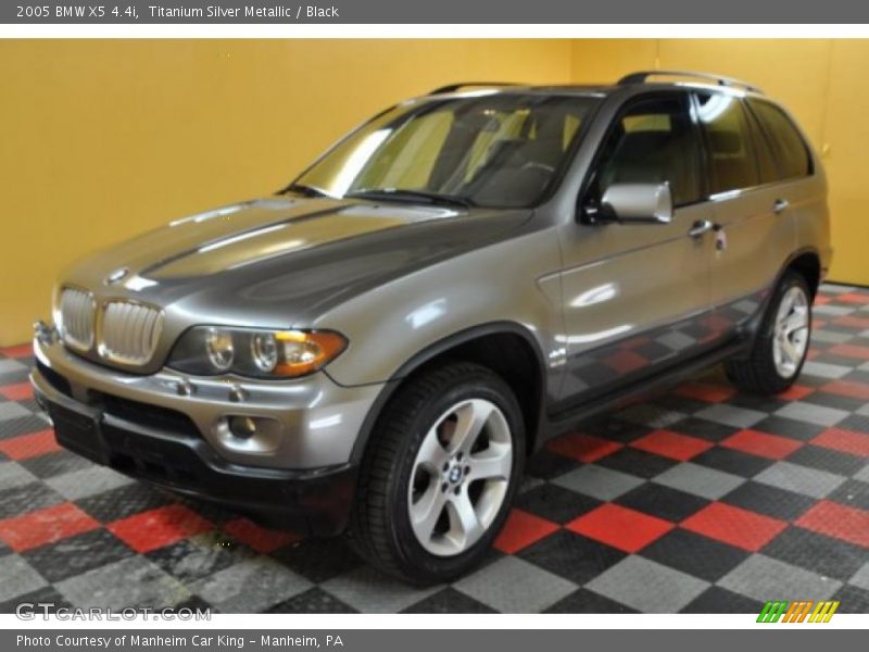 Titanium Silver Metallic / Black 2005 BMW X5 4.4i
