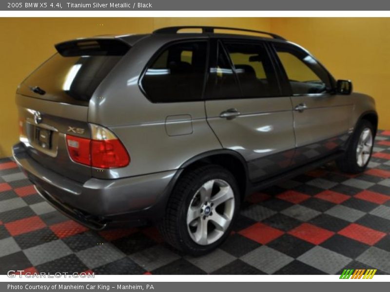 Titanium Silver Metallic / Black 2005 BMW X5 4.4i
