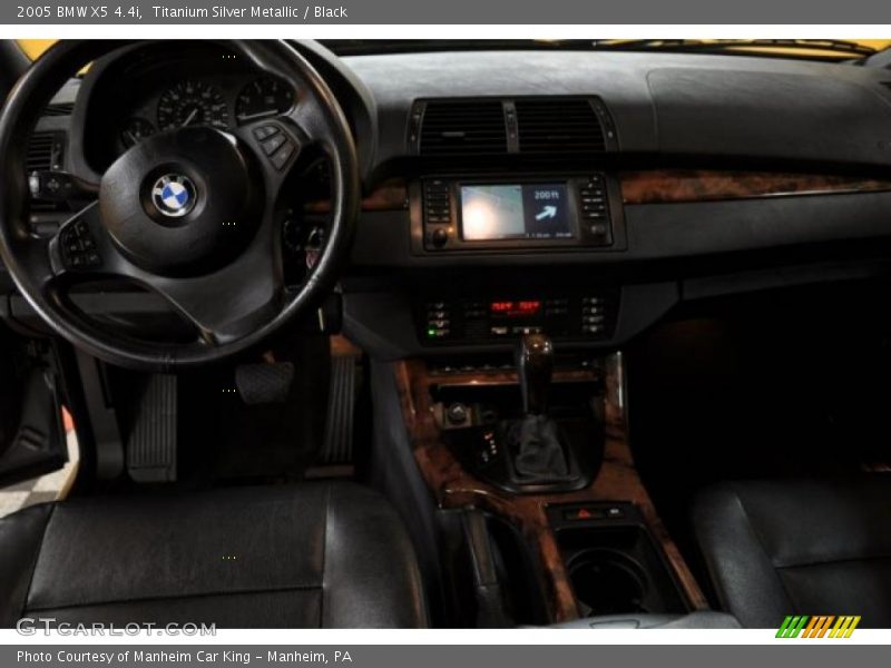 Titanium Silver Metallic / Black 2005 BMW X5 4.4i
