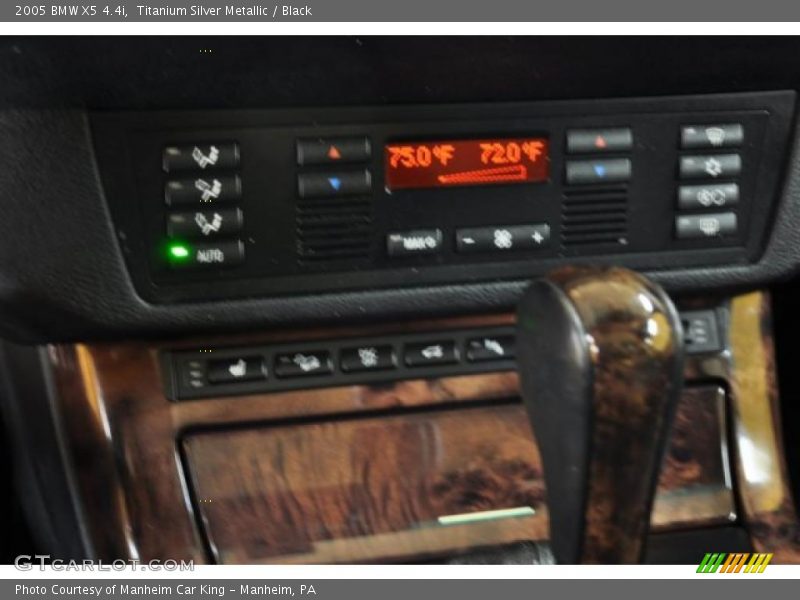 Titanium Silver Metallic / Black 2005 BMW X5 4.4i