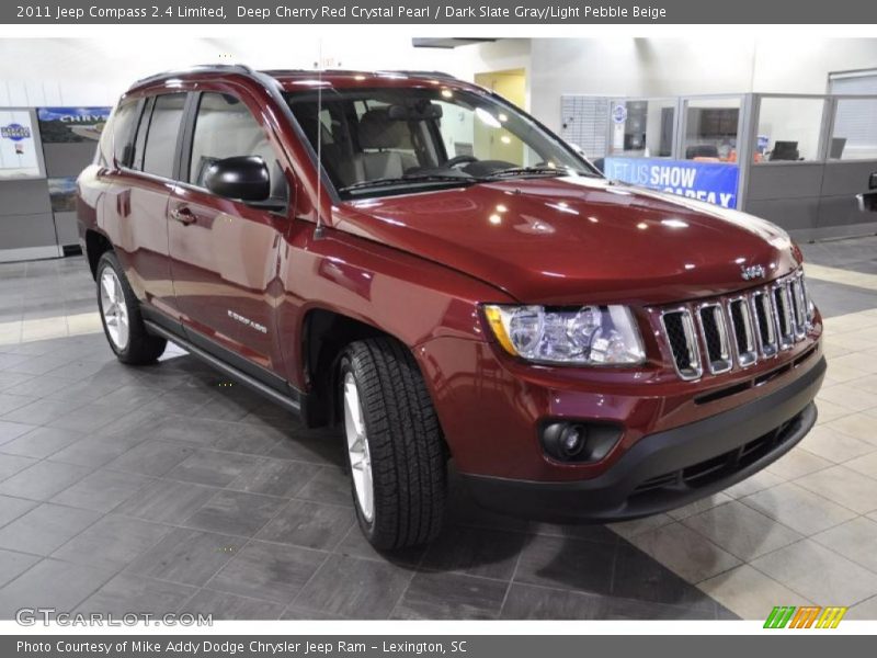 Deep Cherry Red Crystal Pearl / Dark Slate Gray/Light Pebble Beige 2011 Jeep Compass 2.4 Limited