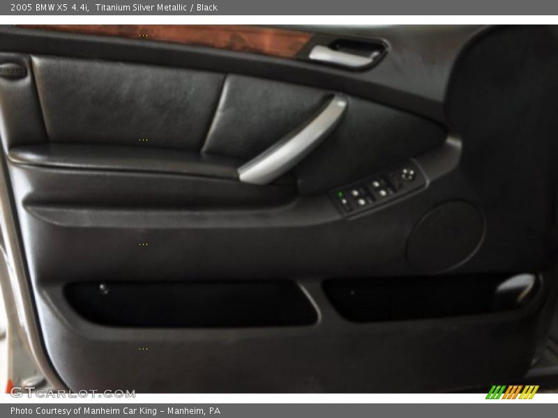Titanium Silver Metallic / Black 2005 BMW X5 4.4i