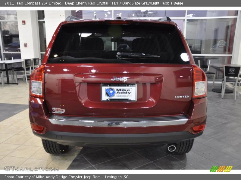 Deep Cherry Red Crystal Pearl / Dark Slate Gray/Light Pebble Beige 2011 Jeep Compass 2.4 Limited