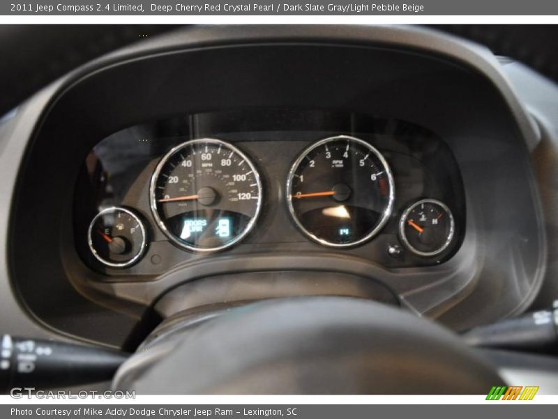 Deep Cherry Red Crystal Pearl / Dark Slate Gray/Light Pebble Beige 2011 Jeep Compass 2.4 Limited