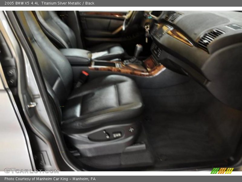 Titanium Silver Metallic / Black 2005 BMW X5 4.4i