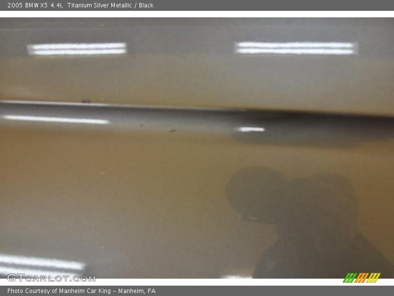 Titanium Silver Metallic / Black 2005 BMW X5 4.4i