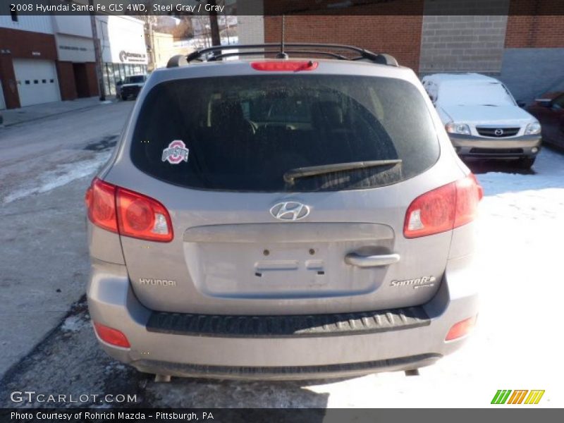 Steel Gray / Gray 2008 Hyundai Santa Fe GLS 4WD