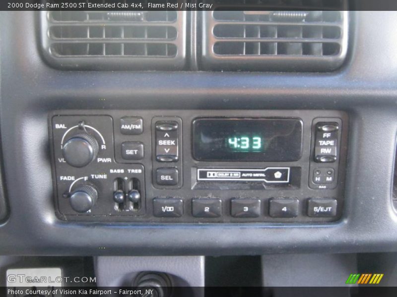 Flame Red / Mist Gray 2000 Dodge Ram 2500 ST Extended Cab 4x4