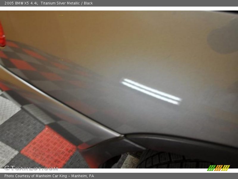 Titanium Silver Metallic / Black 2005 BMW X5 4.4i