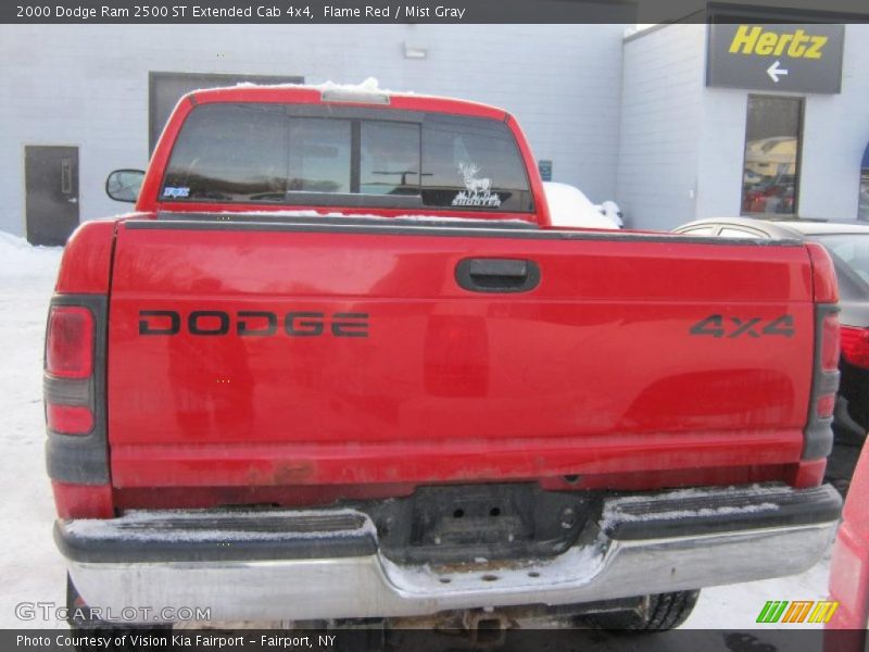 Flame Red / Mist Gray 2000 Dodge Ram 2500 ST Extended Cab 4x4