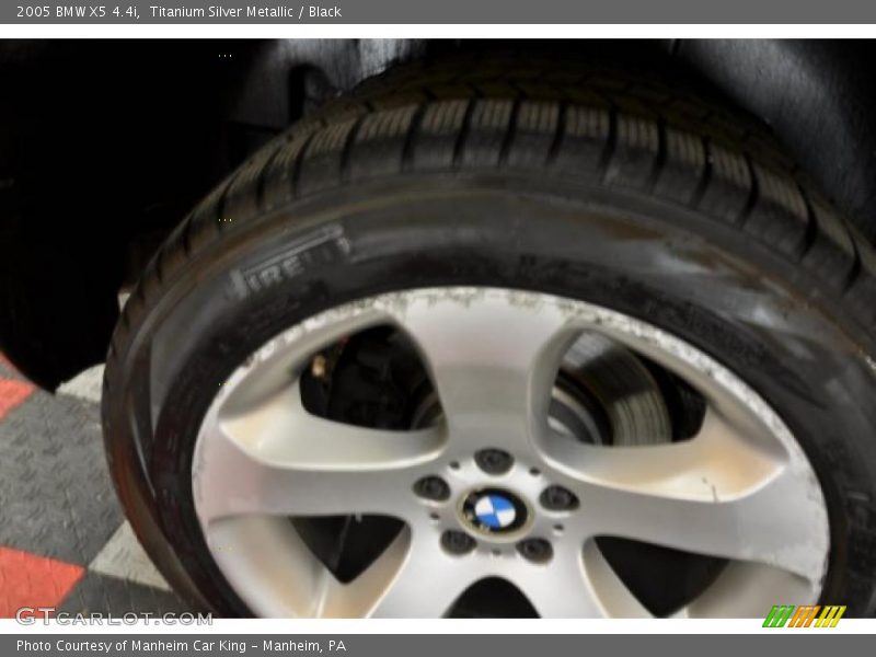 Titanium Silver Metallic / Black 2005 BMW X5 4.4i