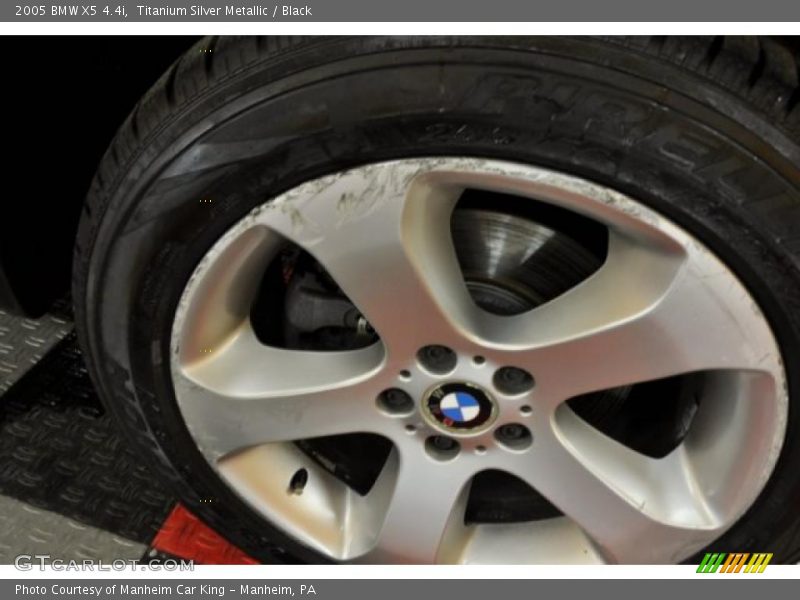 Titanium Silver Metallic / Black 2005 BMW X5 4.4i