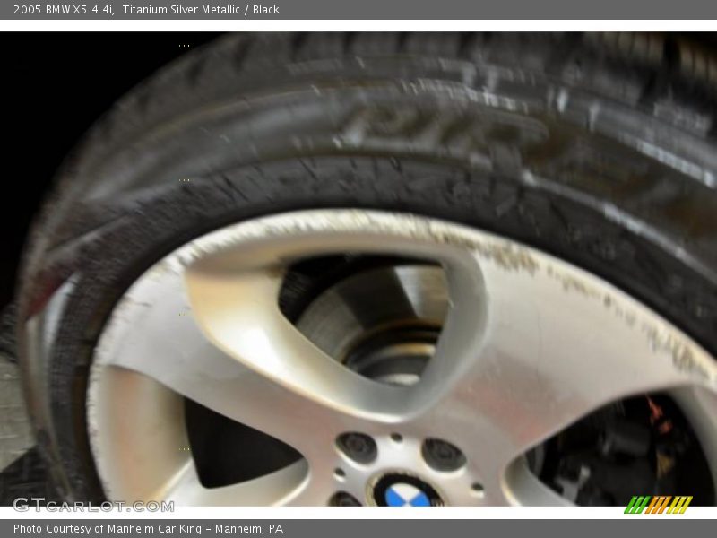 Titanium Silver Metallic / Black 2005 BMW X5 4.4i