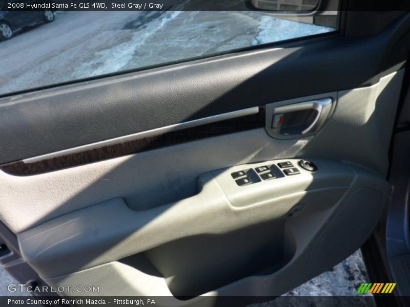 Steel Gray / Gray 2008 Hyundai Santa Fe GLS 4WD