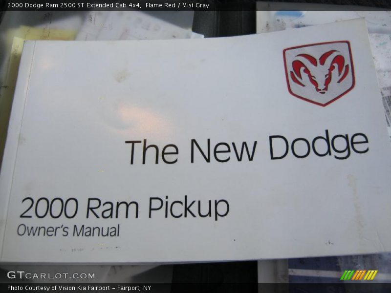 Flame Red / Mist Gray 2000 Dodge Ram 2500 ST Extended Cab 4x4
