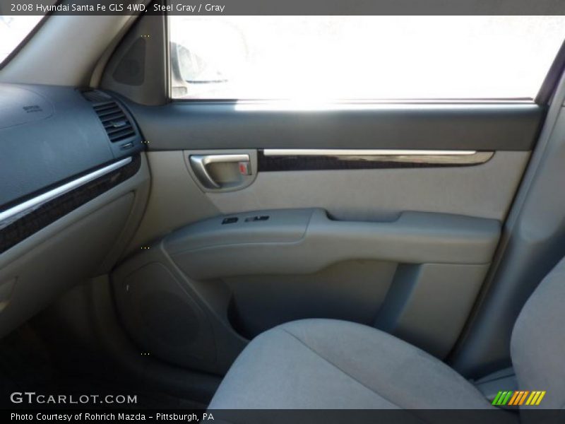 Steel Gray / Gray 2008 Hyundai Santa Fe GLS 4WD