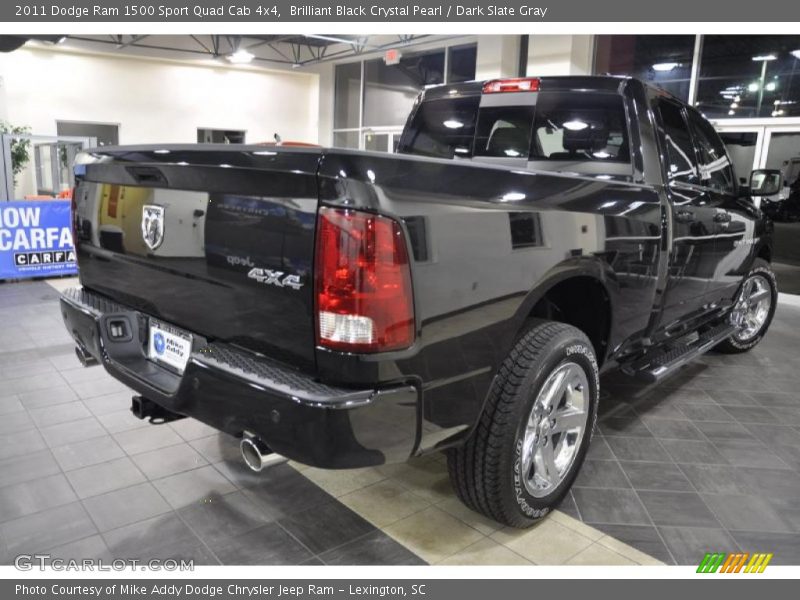 Brilliant Black Crystal Pearl / Dark Slate Gray 2011 Dodge Ram 1500 Sport Quad Cab 4x4