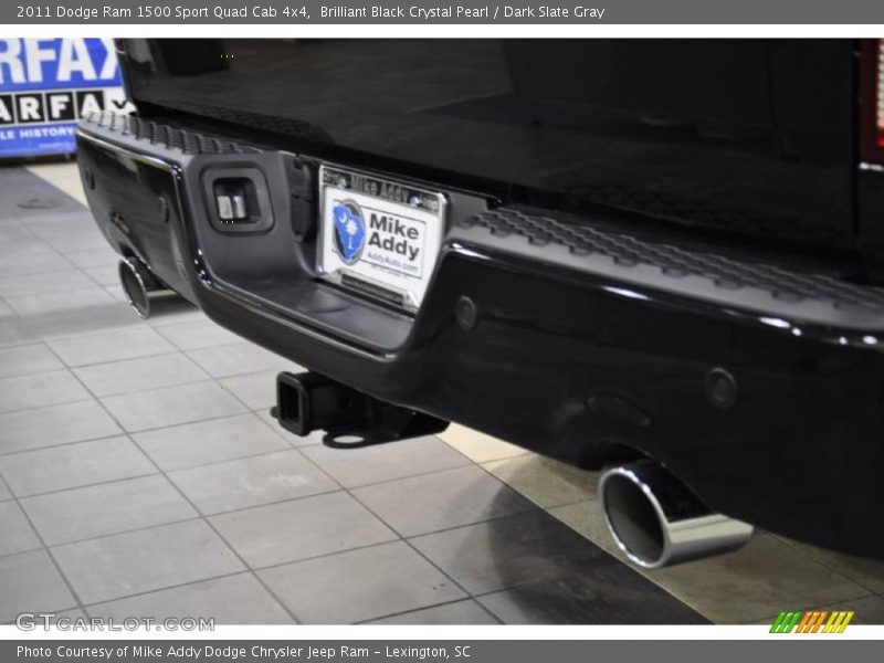 Brilliant Black Crystal Pearl / Dark Slate Gray 2011 Dodge Ram 1500 Sport Quad Cab 4x4