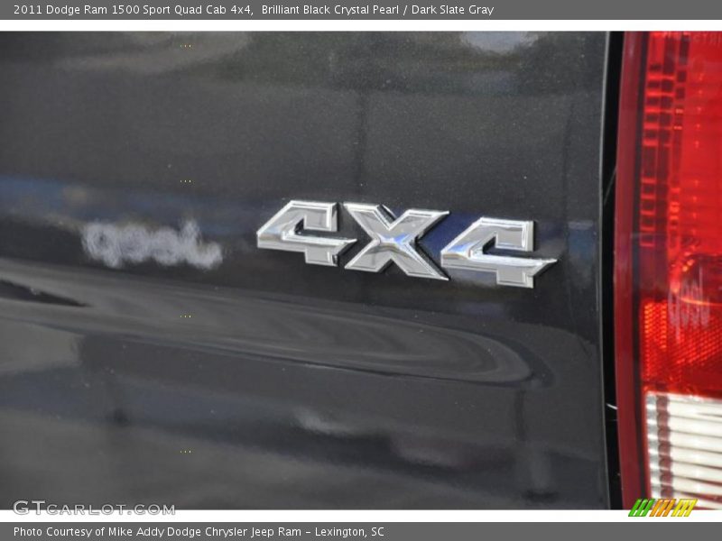 Brilliant Black Crystal Pearl / Dark Slate Gray 2011 Dodge Ram 1500 Sport Quad Cab 4x4