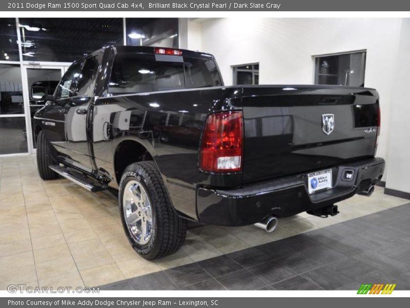 Brilliant Black Crystal Pearl / Dark Slate Gray 2011 Dodge Ram 1500 Sport Quad Cab 4x4